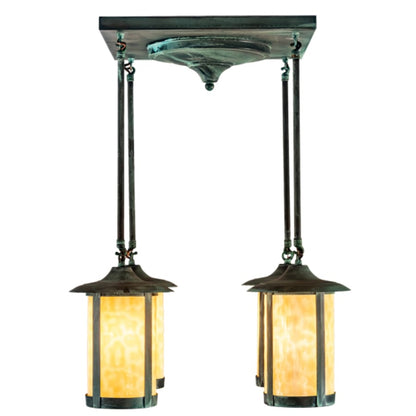Meyda Tiffany Fulton Prime 4 Light 27" Wide Semi-Flush Ceiling Fixture