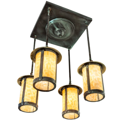 Meyda Tiffany Fulton Prime 4 Light 27" Wide Semi-Flush Ceiling Fixture