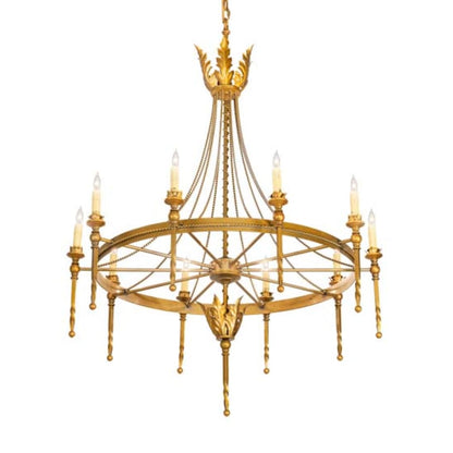 Meyda Tiffany Amaury 10 Light 36" Wide Taper Candle Style Chandelier