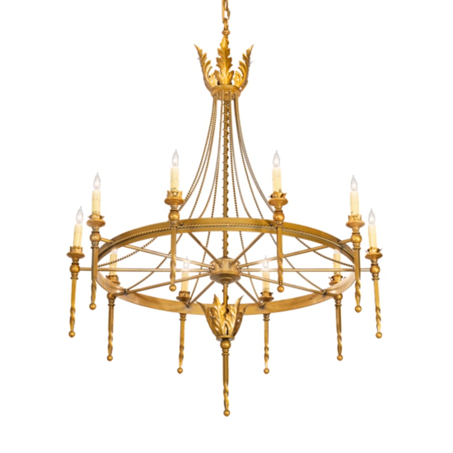 Meyda Tiffany Amaury 10 Light 36" Wide Taper Candle Style Chandelier