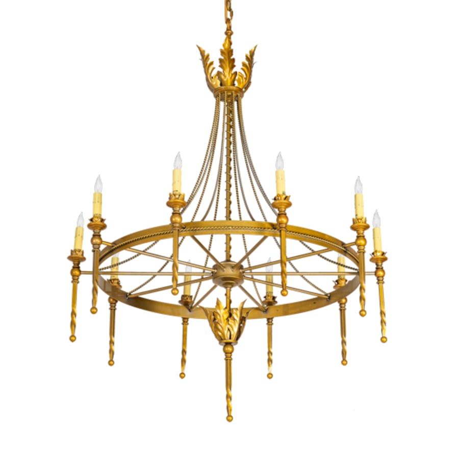 Meyda Tiffany Amaury 10 Light 36" Wide Taper Candle Style Chandelier