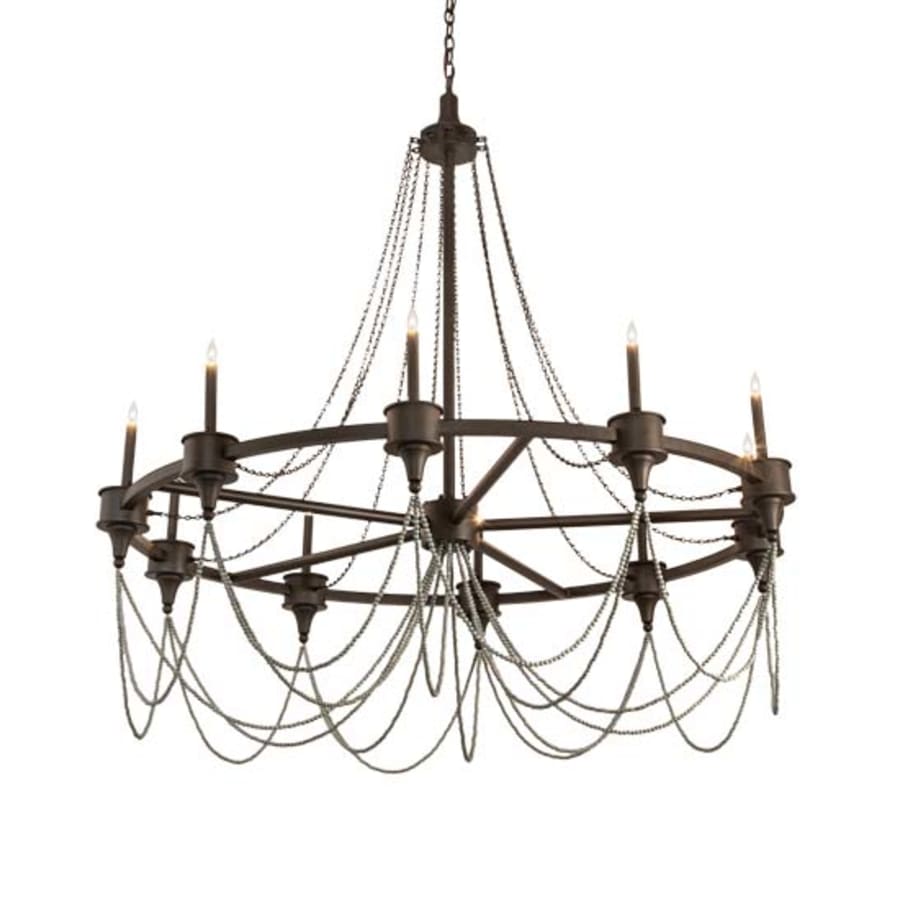 Meyda Tiffany Marcie 10 Light 60" Wide Taper Candle Style Chandelier