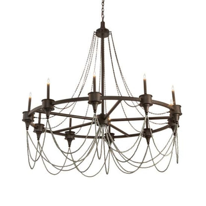 Meyda Tiffany Marcie 10 Light 60" Wide Taper Candle Style Chandelier