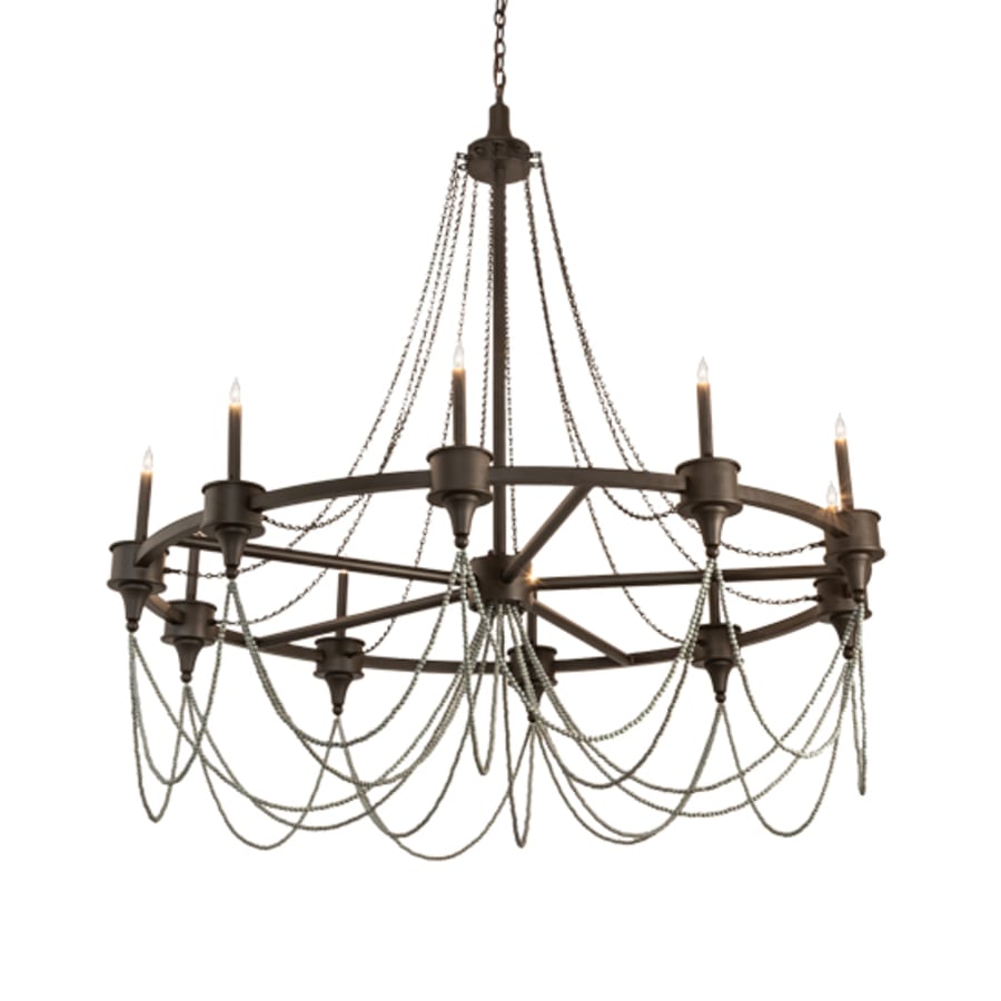 Meyda Tiffany Marcie 10 Light 60" Wide Taper Candle Style Chandelier