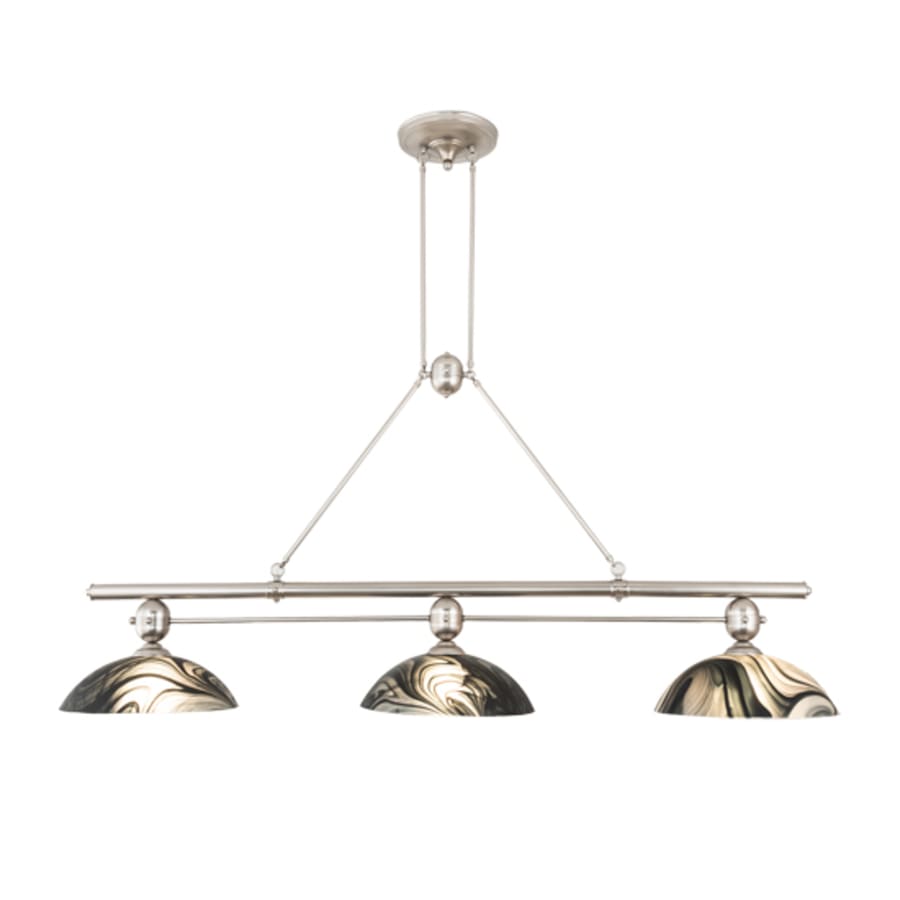 Meyda Tiffany 3 Light 70" Wide Linear Pendant