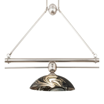 Meyda Tiffany 3 Light 70" Wide Linear Pendant