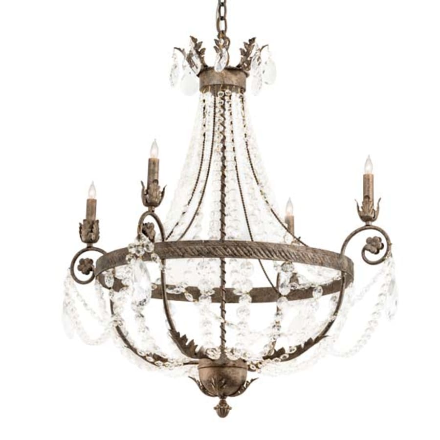 Meyda Tiffany Antonia 4 Light 34" Wide Crystal Candle Style Chandelier