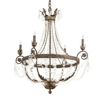 Meyda Tiffany Antonia 4 Light 34" Wide Crystal Candle Style Chandelier