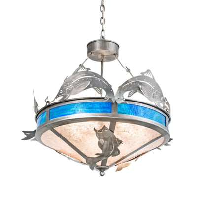 Meyda Tiffany 4 Light 27" Wide Abstract Pendant