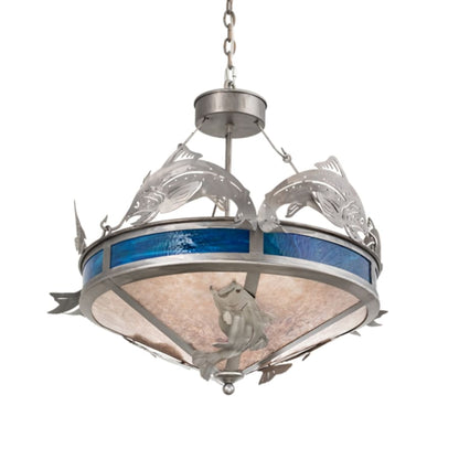 Meyda Tiffany 4 Light 27" Wide Abstract Pendant