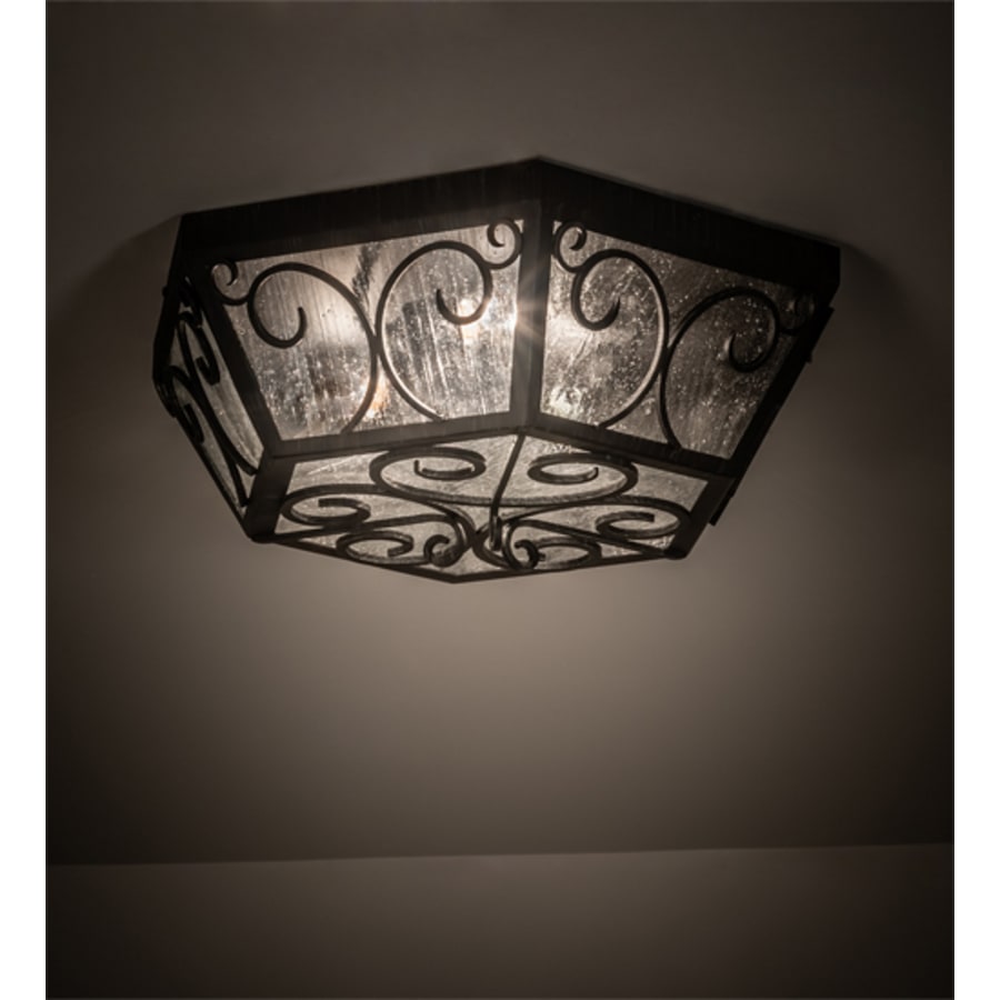Meyda Tiffany Camilla 3 Light 24" Wide Flush Mount Ceiling Fixture