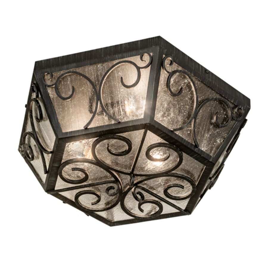 Meyda Tiffany Camilla 3 Light 24" Wide Flush Mount Ceiling Fixture
