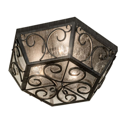 Meyda Tiffany Camilla 3 Light 24" Wide Flush Mount Ceiling Fixture
