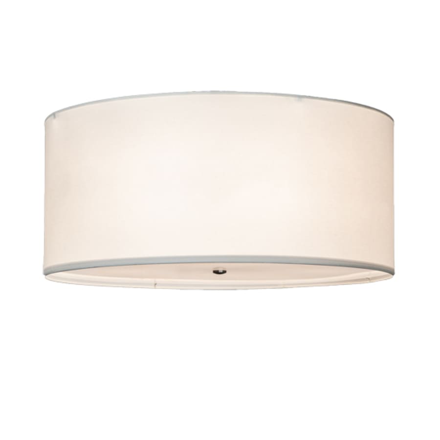 Meyda Tiffany Cilindro 6 Light 36" Wide Semi-Flush Drum Ceiling Fixture - Nickel Finish