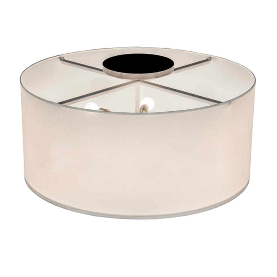 Meyda Tiffany Cilindro 6 Light 36" Wide Semi-Flush Drum Ceiling Fixture - Nickel Finish