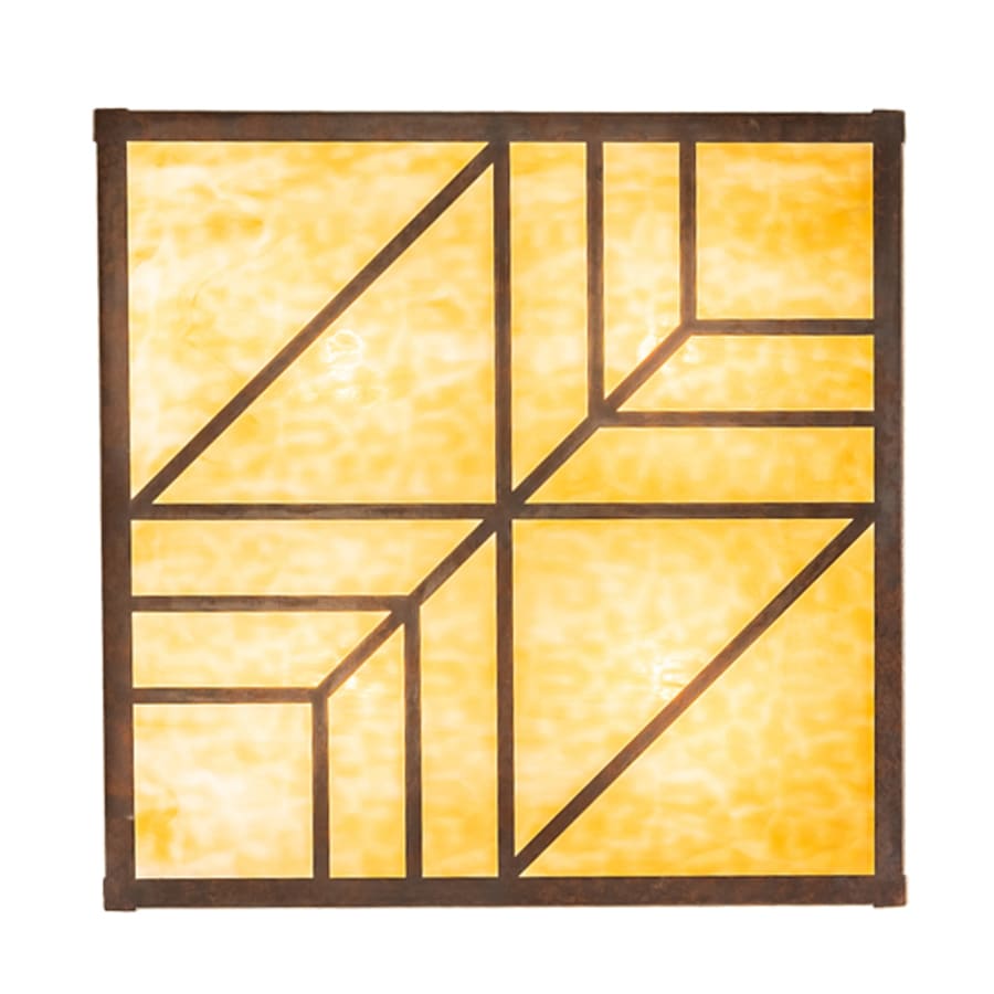 Meyda Tiffany Santa Fe 4 Light 39" Wide Flush Mount Square Ceiling Fixture