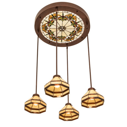 Meyda Tiffany 4 Light 27" Wide Multi Light Pendant