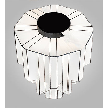 Meyda Tiffany Paramount 24" Wide Flush Mount Waterfall Ceiling Fixture - Antique Iron Gate Finish - GU24 Bulb Base