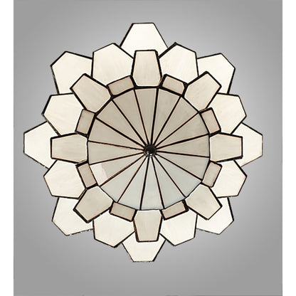 Meyda Tiffany Paramount 24" Wide Flush Mount Waterfall Ceiling Fixture - Antique Iron Gate Finish - GU24 Bulb Base