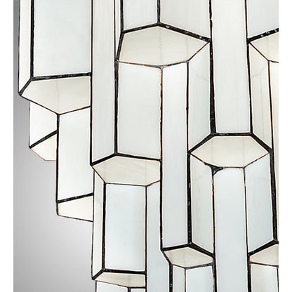 Meyda Tiffany Paramount 24" Wide Flush Mount Waterfall Ceiling Fixture - Antique Iron Gate Finish - GU24 Bulb Base