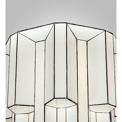 Meyda Tiffany Paramount 24" Wide Flush Mount Waterfall Ceiling Fixture - Antique Iron Gate Finish - GU24 Bulb Base