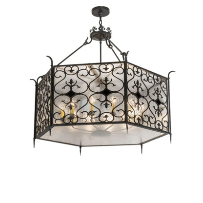 Meyda Tiffany 12 Light 48" Wide Taper Candle Pendant