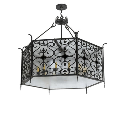 Meyda Tiffany 12 Light 48" Wide Taper Candle Pendant