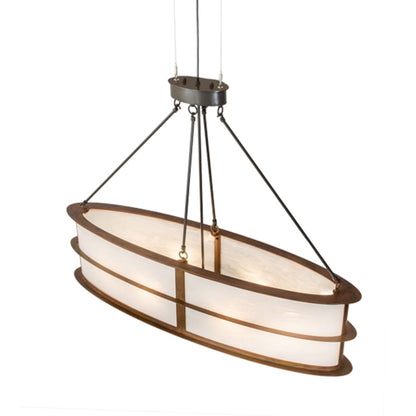 Meyda Tiffany 6 Light 48" Wide Linear Pendant