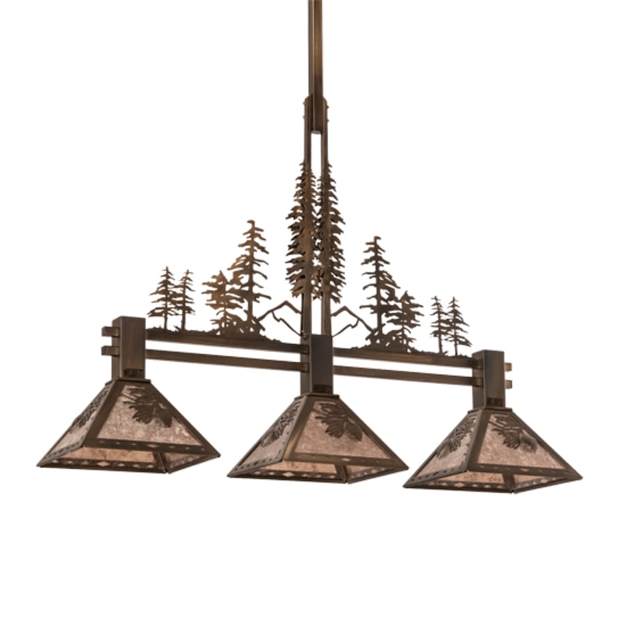 Meyda Tiffany 3 Light 45" Wide Linear Pendant