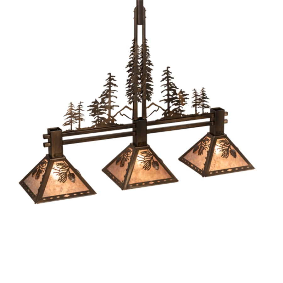 Meyda Tiffany 3 Light 45" Wide Linear Pendant