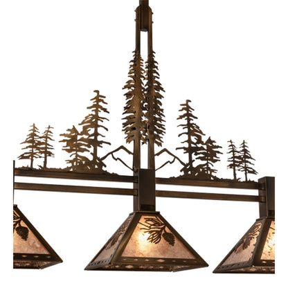 Meyda Tiffany 3 Light 45" Wide Linear Pendant
