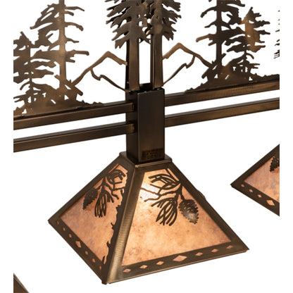 Meyda Tiffany 3 Light 45" Wide Linear Pendant