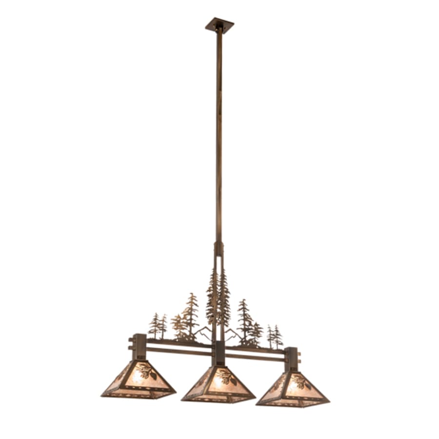 Meyda Tiffany 3 Light 45" Wide Linear Pendant