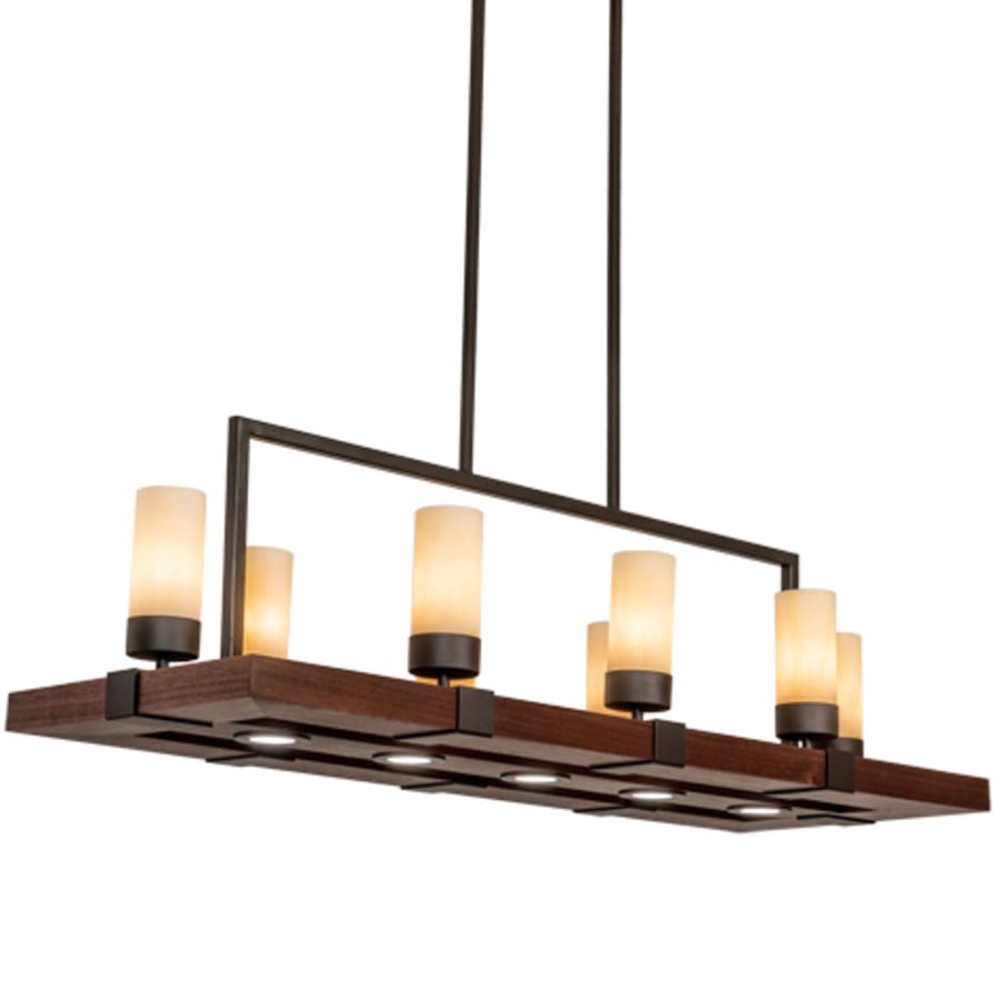Meyda Tiffany 8 Light 48" Wide Pillar Candle Linear Pendant