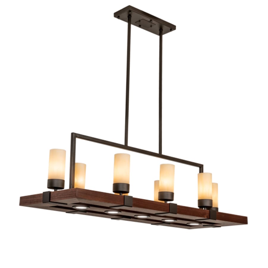 Meyda Tiffany 8 Light 48" Wide Pillar Candle Linear Pendant