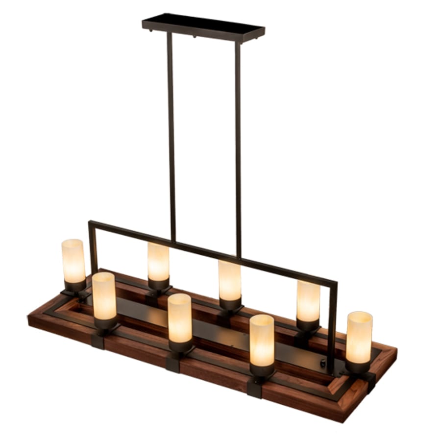 Meyda Tiffany 8 Light 48" Wide Pillar Candle Linear Pendant