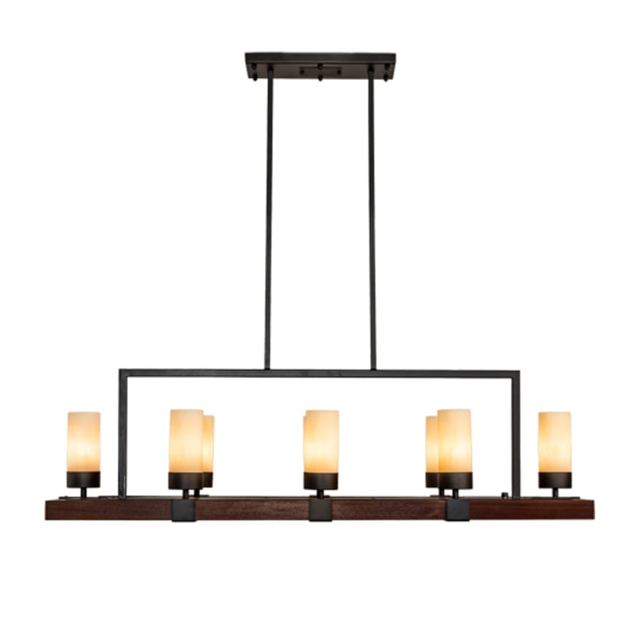 Meyda Tiffany 8 Light 48" Wide Pillar Candle Linear Pendant