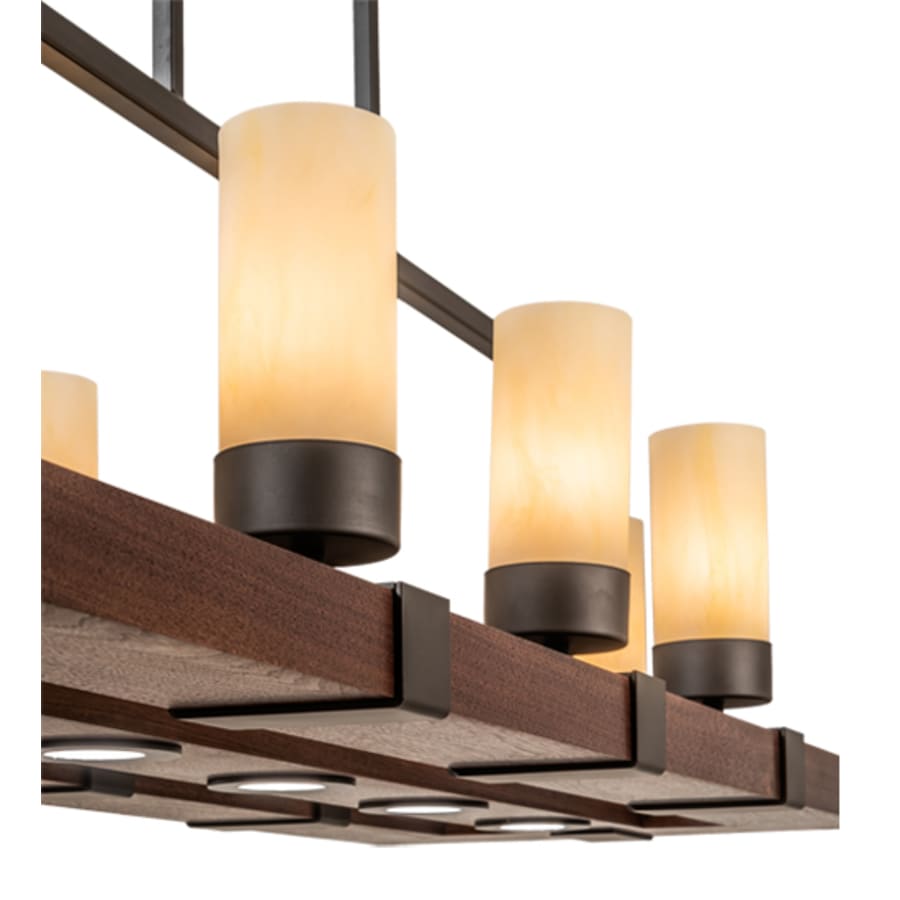 Meyda Tiffany 8 Light 48" Wide Pillar Candle Linear Pendant