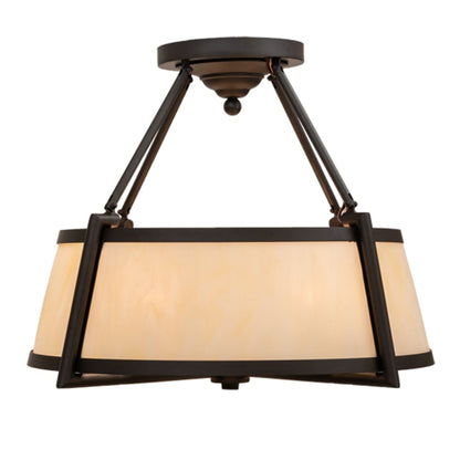 Meyda Tiffany Cilindro Lucy 4 Light 24" Wide Semi-Flush Ceiling Fixture