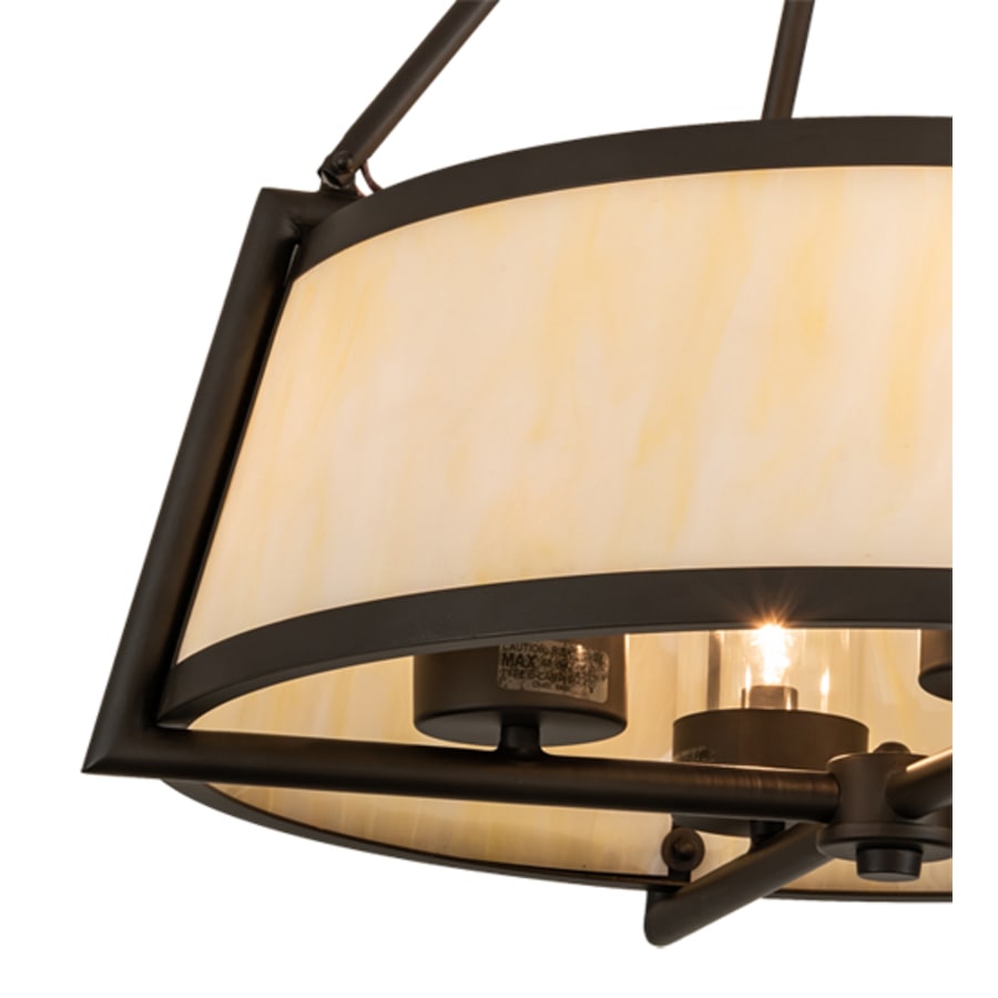 Meyda Tiffany Cilindro Lucy 4 Light 24" Wide Semi-Flush Ceiling Fixture
