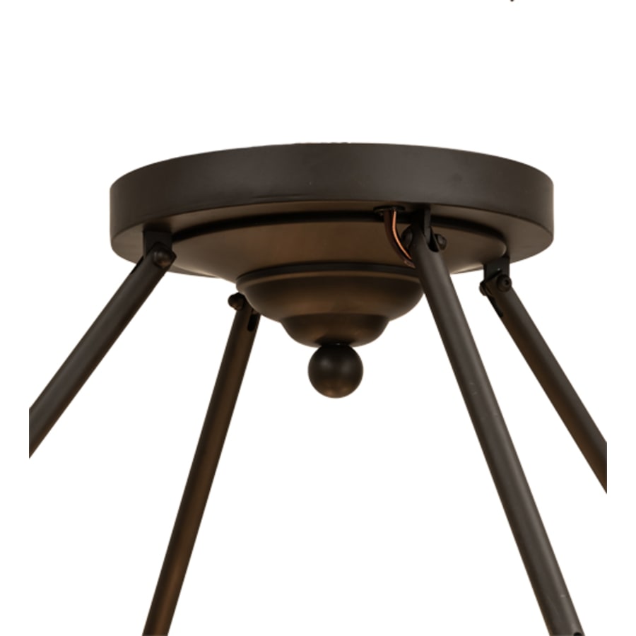 Meyda Tiffany Cilindro Lucy 4 Light 24" Wide Semi-Flush Ceiling Fixture
