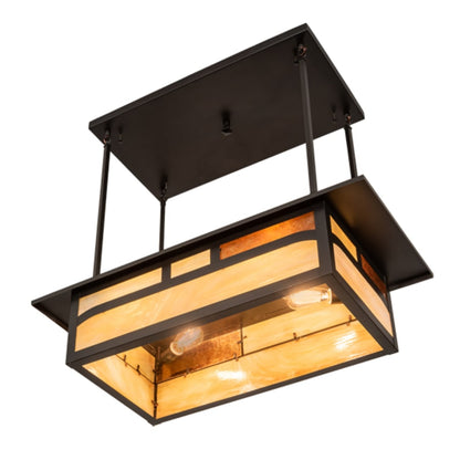 Meyda Tiffany 4 Light 34" Wide Linear Pendant
