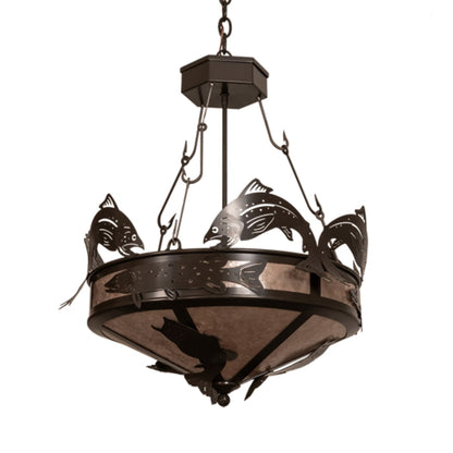 Meyda Tiffany 4 Light 24" Wide Abstract Pendant