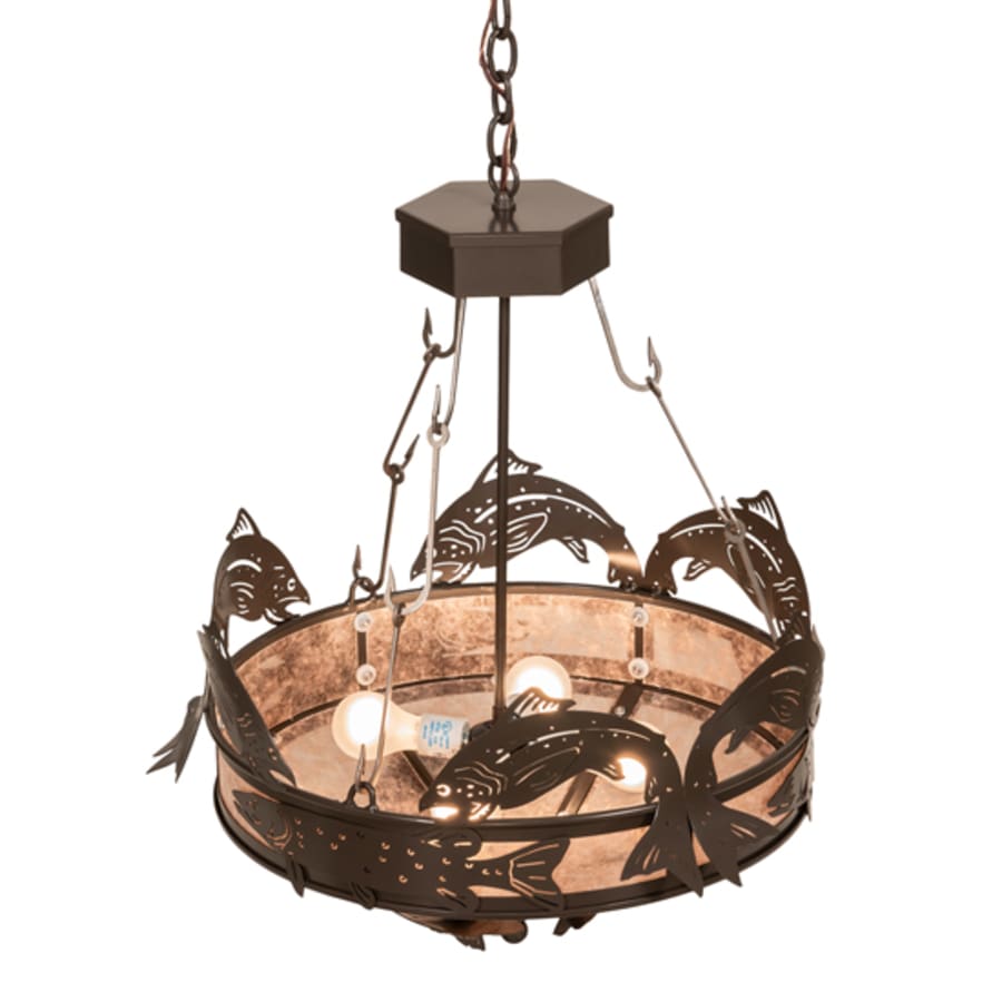 Meyda Tiffany 4 Light 24" Wide Abstract Pendant