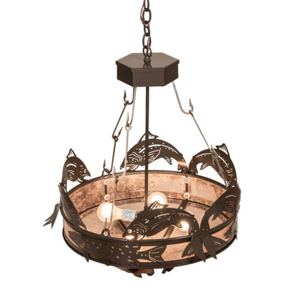 Meyda Tiffany 4 Light 24" Wide Abstract Pendant