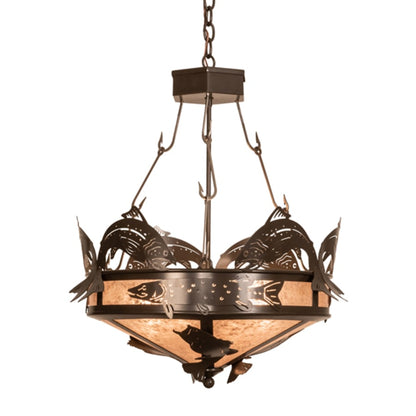 Meyda Tiffany 4 Light 24" Wide Abstract Pendant