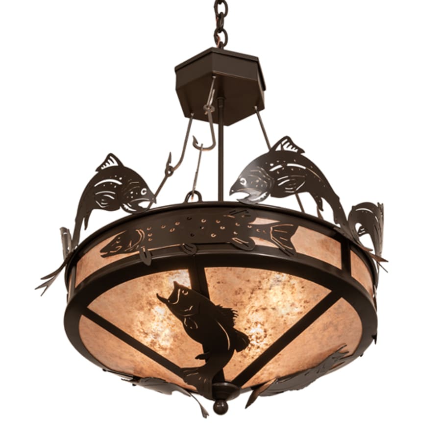 Meyda Tiffany 4 Light 24" Wide Abstract Pendant