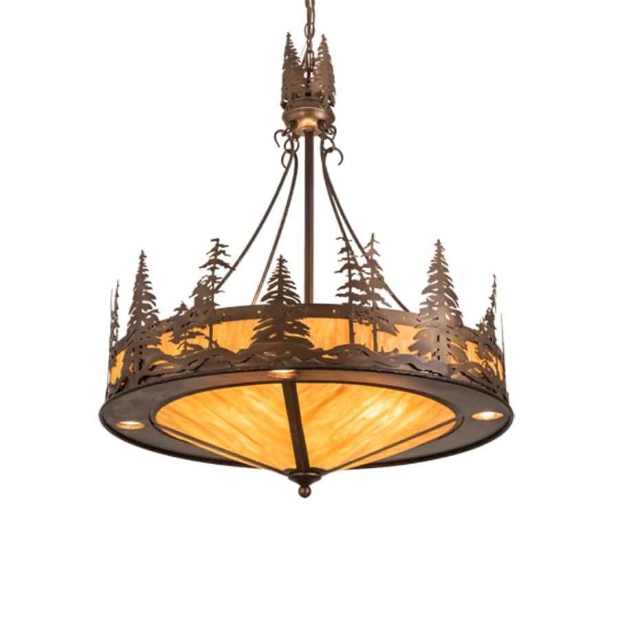 Meyda Tiffany 4 Light 30" Wide Abstract Pendant