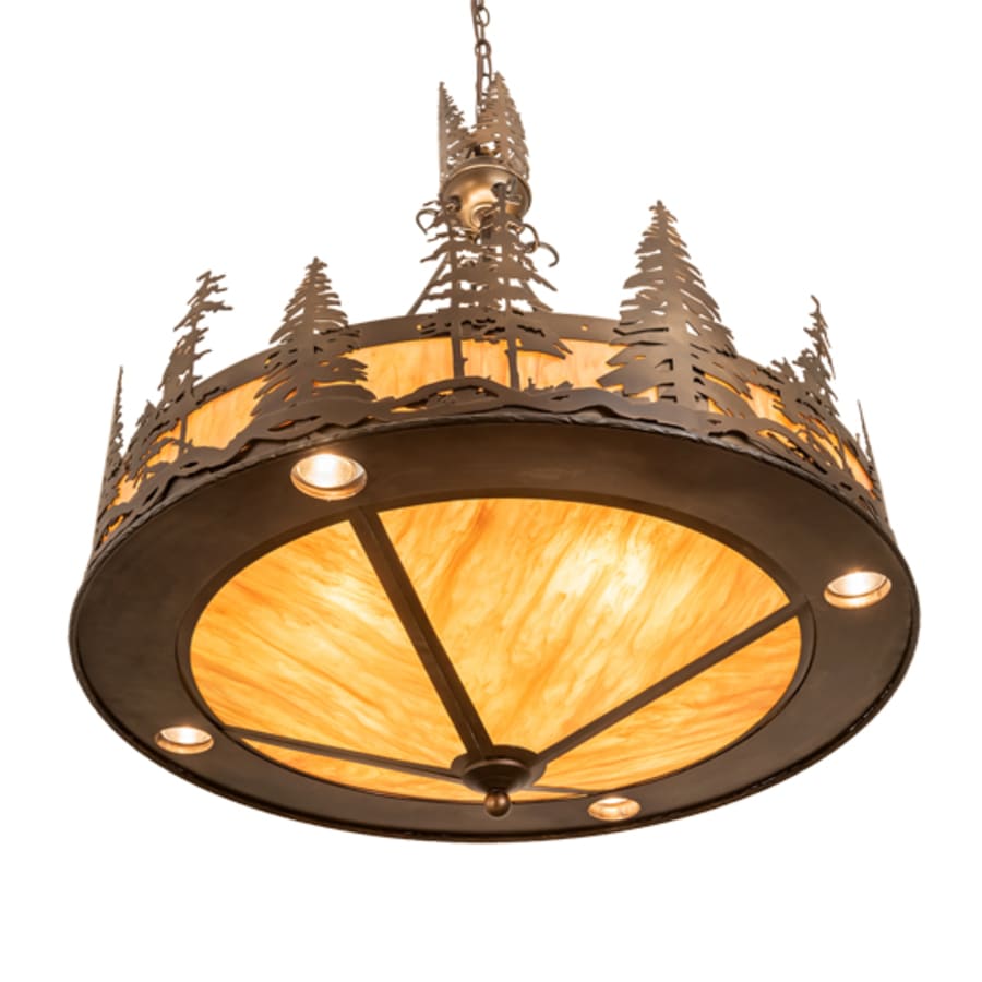 Meyda Tiffany 4 Light 30" Wide Abstract Pendant