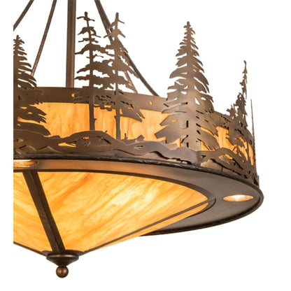 Meyda Tiffany 4 Light 30" Wide Abstract Pendant